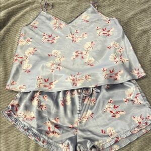 Floral Satin Pajama Set